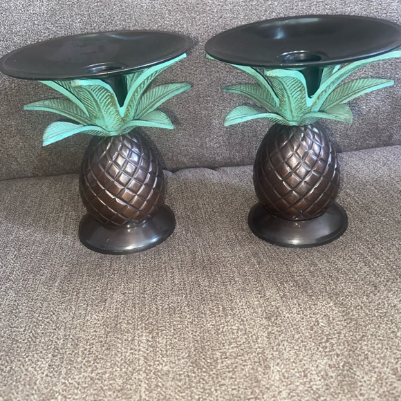 Tommy Bahama Other - Tommy Bahama Pineapple Candle Holders (2)